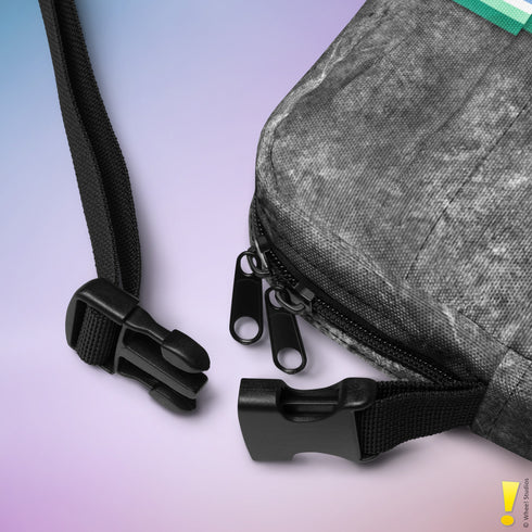 Gay Male Pride Grunge Stripe Crossbody Bag